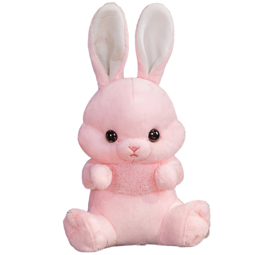 Adorable Long-Eared Bunny Plush Pillow Toy
