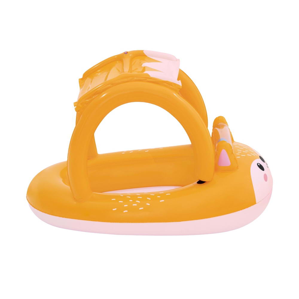 NNEDSZ Kids Inflatable Fox Swim Float Floating Seat Canopy Pool Toys 94x66CM